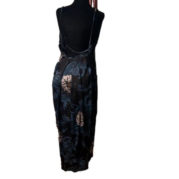 ANTHROPOLOGIE‎ FREE PEOPLE FLORAL WRAP SPAGHETTI STRAPS DRESS SIZE 10 - Picture 2 of 8